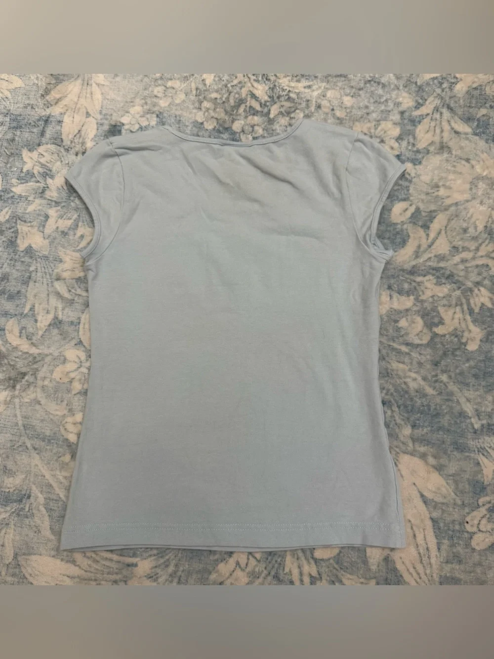 Nike Women's Light Blue Logo Tee size S